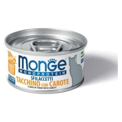 Monge Cat Monoprotein con pavo y zanahorias 80g