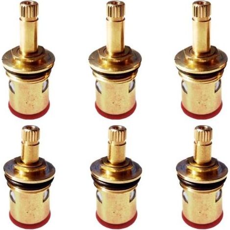 6 Pièces Cartouche De Robinet Tete A Disques Ceramique Cartouche Ceramique Mitigeur Antirouille Anti-corrosion pour Robinet Salle de Bain Cuisine Maison (40mm 47mm) (1/5)