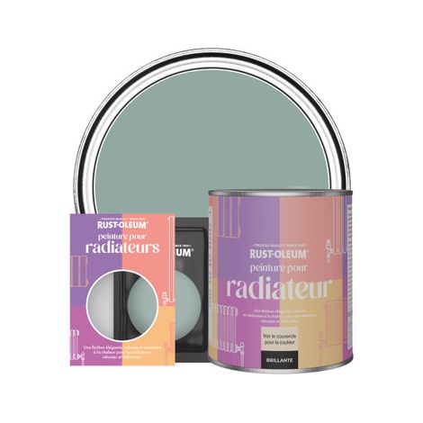 Rust-Oleum Peinture pour radiateurs brillante - Bleu Gris (1/3)