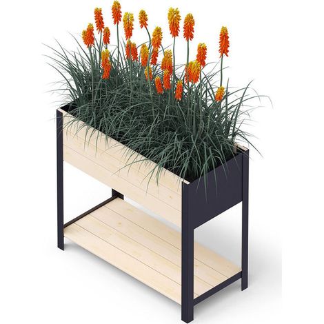 Upyard ModernBox High Fioriera Rialzata in Legno