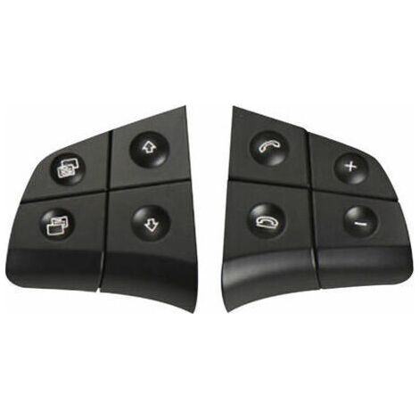 4 Boutons De Commande Au Volant - Remplacement Pour Mercedes W164 W245 W251 - ABS PC Noir - Compatible ML GL Classe B R (1/5)