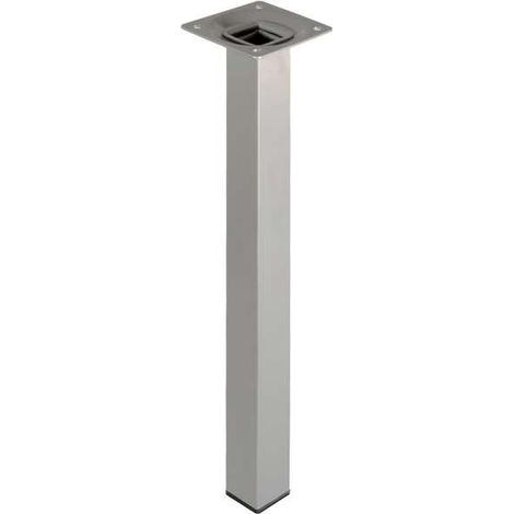 PIEDE QUADRO ALLUMINIO BIANCO 25X25 H150