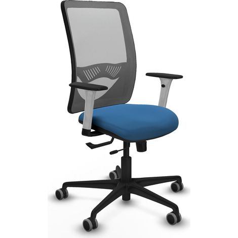 Silla de oficina piqueras y crespo Zulema gris similpiel cómoda (1/2)