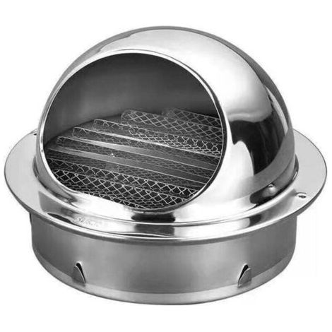 FENOPLASTICAGrille D'aération Ronde Bcc, Couvercle De Grille D'aération, Grille D'aération En Acier Inoxydable Pour La Ventilation De Gaines Avec Moustiquaire, 80 Mm (1 Pièce),AAFGVC (1/4)