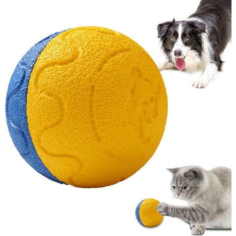 Interactive Dog Ball, Automatic Movement Game, Teething Toy, Smart Rolling Material, High Activity Tool, Pet Entertainment Equipment (1/5)