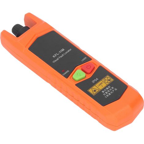 Stylet lumière rouge mini, testeur fibre optique, localisateur de défauts visuel, 10mW-30mW VFL laser rouge, connecteur universel 2,5mm avec LED (sans pile) KFL-11M-20 (1/5)