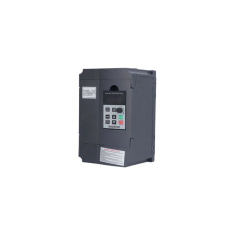 Convertidor de frecuencia VFD AT1-2200S de 2,2 kW, entrada de 220 V CC, salida trifásica de 0-380 V, controlador de velocidad VFD universal, para motor, máquina CNC, ventilador - Crezuo