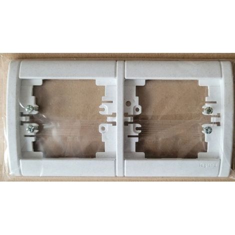 Legrand 85017 Placca Sagane doppia Silex Natura