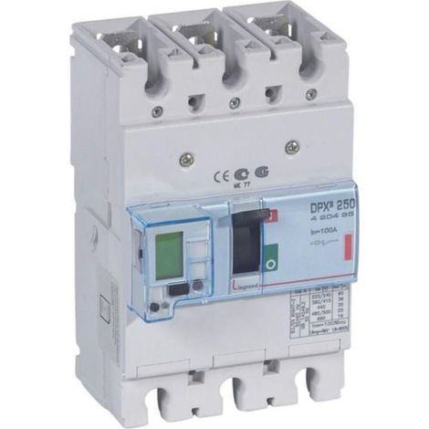 Interruttore elettronico con unità di misura DPX³250  potere di interruzione 36kA 400V - 3P - 100A - LEGRAND - LEG420435