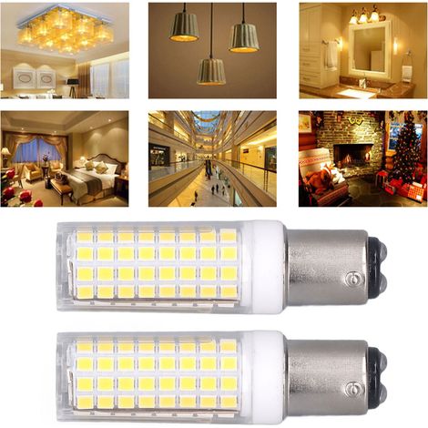 BA15D Keramik-LED-Lampe, 102 LEDs, 10 W, dimmbar, AC 100–120 V (1/5)