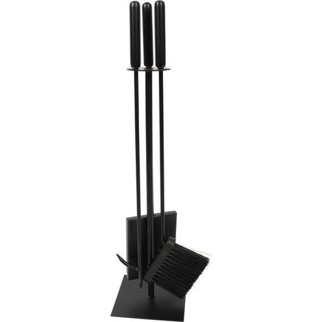 Serviteur 4 Pieces Metal Noir