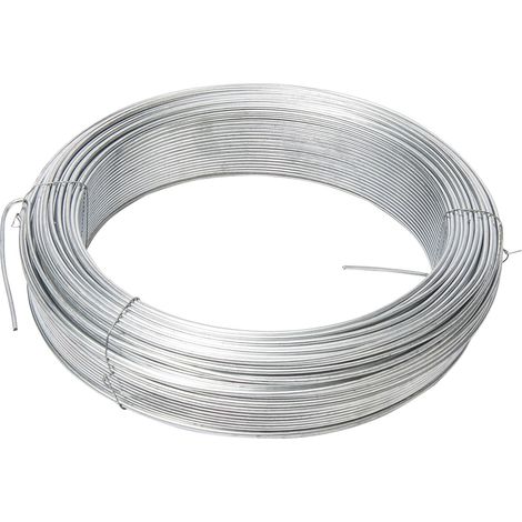 Werka Pro – Fil de fer galvanisé 2 mm – Acier galvanisé résistant à la corrosion – Longueur 50 m pour clôtures et fixations