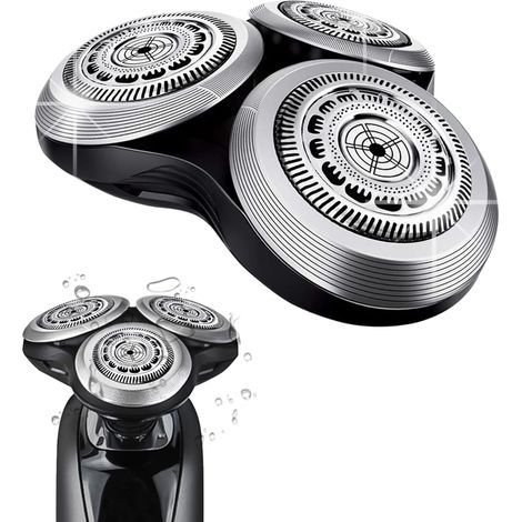 Têtes rotatives de rechange SH90 pour rasoirs Philips Norelco série 9000, nouvelle version de la boucle de roue en métal et lames de précision à double couche améliorées (1/5)