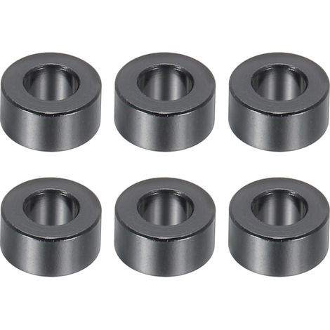 Entretoises en Aluminium M5 5,2mm ID x 10mm OD x 5mm L Noir 6 Pcs (1/5)