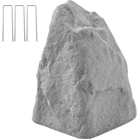 Mophorn Copertura in Finta Roccia per Pompa da Pozzo, Rivestimento Decorativo Leggero per Esterni, Ideale per Giardini e Cortili, Grigio, Taglia M (1/5)
