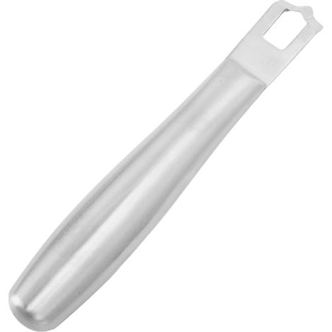 Zitronenschäler, Zester für Cocktails, Edelstahl, multifunktionales Küchengerät, Silber (1/5)