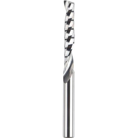 Forêts carbure en spirale - Coupe à double sens - Dimensions : 3,175 x 22 mm - Pour fraises à bois à compression CNC - Lot de 2 pièces