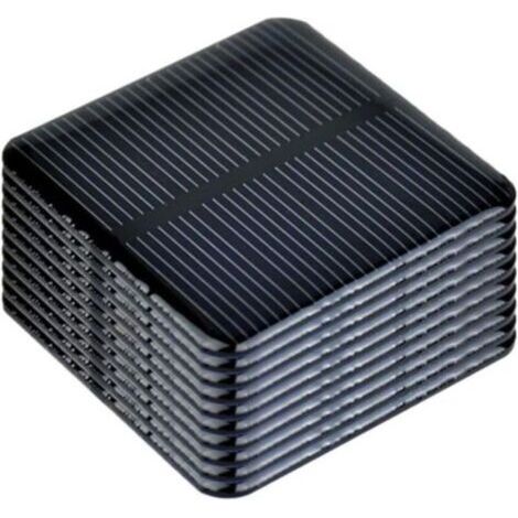 10 Pièces Mini panneau solaire, monocristallines mini cellules solaires 50mm x 50mm 2V 160mA pour charge de panneaux solaires DIY (1/5)