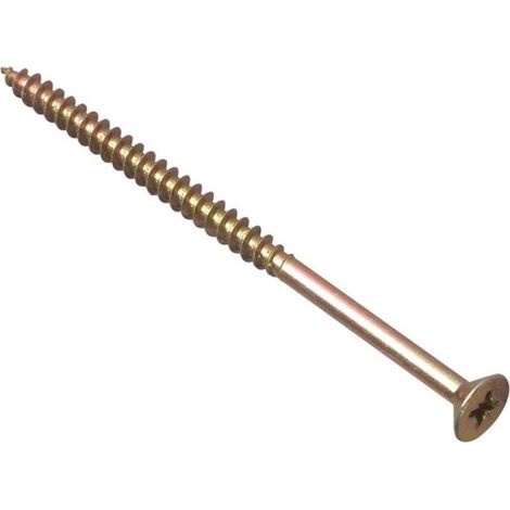 ForgeFix MPS590Y Multi-Purpose Pozi Compatible Screw CSK ST ZYP 5.0 x 90mm Box 100 FORMPS590Y