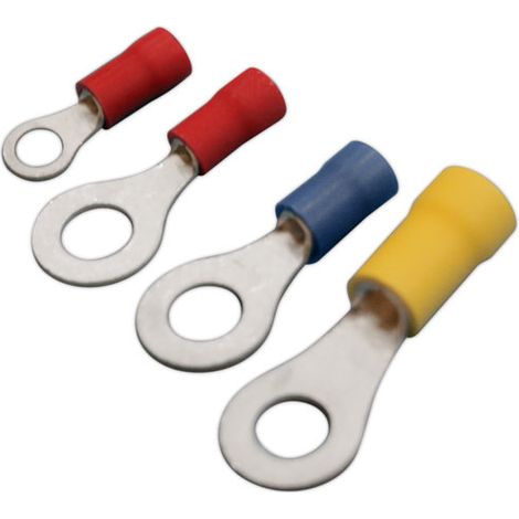 Confezione da 100 pz. 5,3 mm tondi terminali Fastom per cavi da 4 a 6 mm² Electro DH Colore Custodia Giallo 10.920/5.3/A 8430552143573