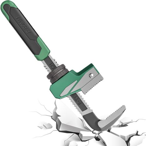 Clé de plombier – Clé à étau de tuyau de type F – Clé d'extension multifonction pour lampe de travail avec design à angle droit pour tuyaux ronds de forme spéciale (1/5)