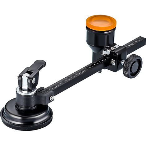 Machine de découpe de carreaux de verre en alliage d'aluminium de 40 cm, couteau rond de type boussole avec ventouse fixe, outil de coupe de verre (1/5)