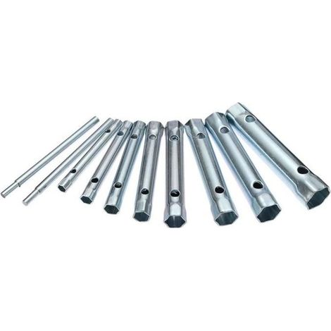 Jeu de 10PCS Clé Tube Pipe En Acier 6-22mm 6-7 8-9 10-11 12-13 14-15 16-17 18-19 20-22mm Outil Tubulaires (1/4)