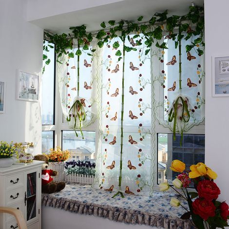 Cantonnières en polyester pour rideaux, voilages, décoration chambre et salon (S) (1/5)