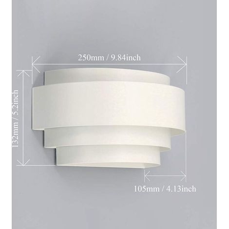 Appliques Murales LED Lampe Murale Applique Interieur Extérieur Lumière Pour Chambre Escalier Boutique Salon Bureau Porche Blanc Chaud, avec caractéristiques : LED, Lampe, Bureau, Applique (1/4)