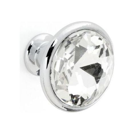Pomello Bagno Diamante - Effetto Cromo (1/2)