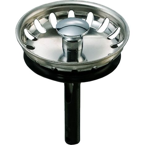 Edelstahl-Siebkörbchen für Teka Spüle mit 1 1/2 Zoll ohne Excenter Schmutzsieb Siebkorb - Durchmesser 54 mm