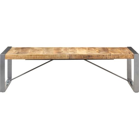 Maison Exclusive - Tavolino da Salotto 140x70x40 cm in Legno di Mango Grezzo (1/5)