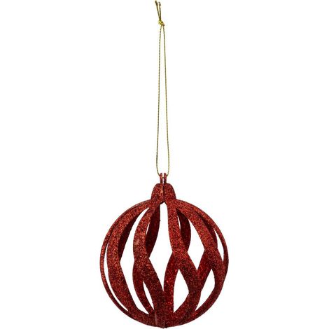 BDN PLAST VAGUE ROUGE D8CM - Feeric lights & christmas