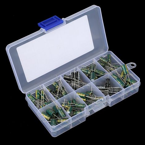 Kit DIY 100 pièces 10 valeurs condensateurs audio haut de gamme 10V-63V 10uF-470uF assortis (1/5)