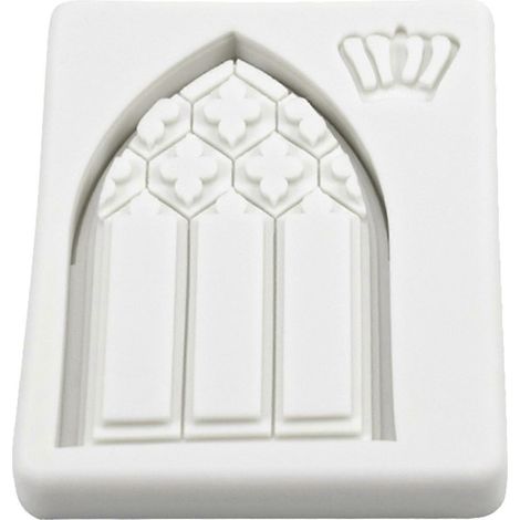 Moule à savon artisanal en forme de couronne et de fenêtre, durable. (1/5)