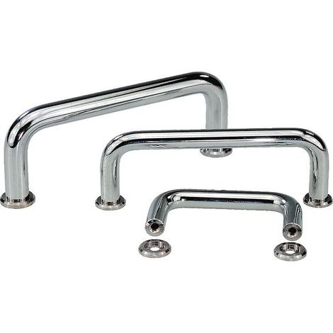 Poignee en forme d'etrier D 8 A 88 chrome brillant BG (1/3)