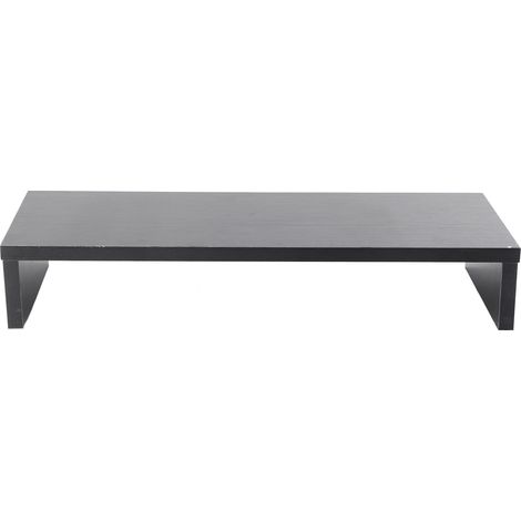 Support d'écran ergonomique en noyer noir, rehausseur d'ordinateur avec espace de rangement supplémentaire pour bureau et ordinateur portable. (1/5)