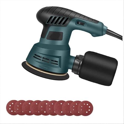 Ponceuse électrique excentrique 300 W, 6 vitesses, plateau de 125 mm (5 pouces), pour le ponçage du bois et le polissage des voitures - JXLGV (1/5)
