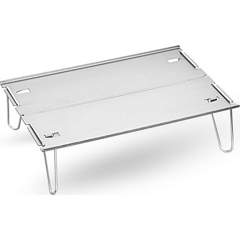 SABIR Boundless Voyage Mini table de camping pliante amovible en alliage d'aluminium gris (taille dépliée : longueur 29,7 cm largeur 21 cm hauteur 8 cm)—— (1/5)