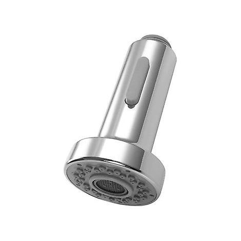 Küchenarmatur-Brausekopf mit 2 Modi, Ersatzbrausekopf für ausziehbare Mischbatterie, Chrom, G1/2"