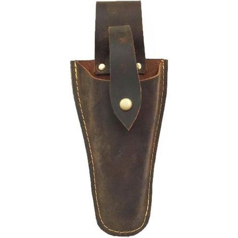 Étui en cuir pour sécateur ou cisaille de jardin, étui en cuir pour cisaille de jardin, porte-outils, passant de ceinture, sac (1/5)