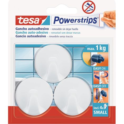 TESA POWERSTRIPS HASTA 1KG CIRCULAR BLANCO 57 (1/4)