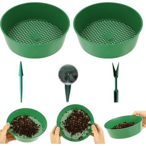 5 Pièces Jardinière Tamis Jardin Filtre, Distributeur Semences Plantes, Outil Transplantation Plantes, pour Mini Jardin, Balcon Jardin, Plantation Familiale (1/5)
