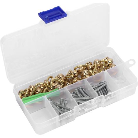 Anneau D Rivets Rotatif Bouton Boule Stud Poignée Attache Laiton Fournitures Artisanales KQ-603 (1/5)