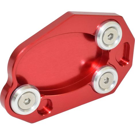 (Rouge)waase Compatible avec Kawasaki Versys 650 2007 2008 2009 Béquille latérale, extension et plaque de support maxpower (1/4)
