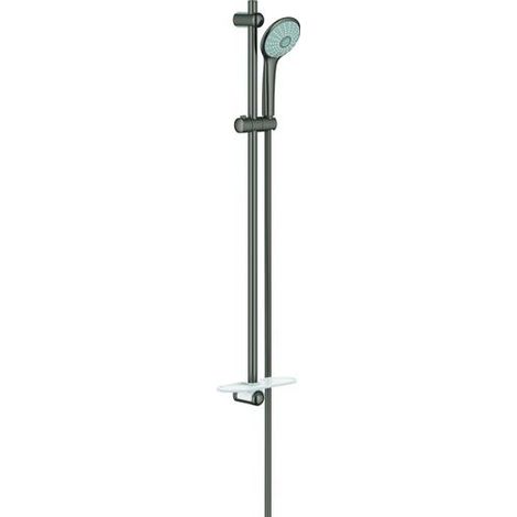 Grohe Euphoria - Duschkopfset Massage 110, Stange und Schlauch, 3 Strahlen, Hard Graphite gebürstet 27226AL1