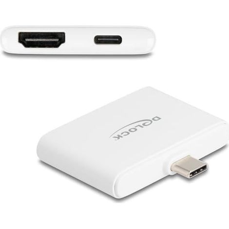 DeLOCK Adaptador USB Type-C™ a HDMI 4K 60 Hz y USB Type-C™ de datos + PD 94 W