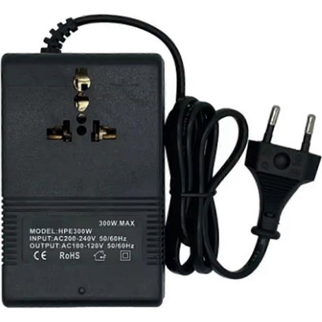 300-W-Spannungswandler, Transformator, Reiseadapter, Wechselrichter, EU-Stecker (1/5)