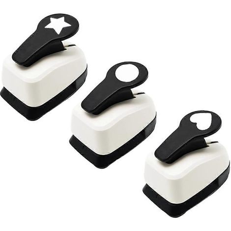 Locher für Papier, herzförmiger Locher, runder Locher, sternförmiger Locher, 2,5 cm Locher für Bastelarbeiten, Locher für DIY-Projekte (1/5)