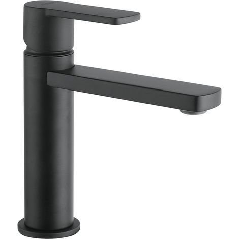 Waschtischarmatur Glam Armatur - moderner Wasserhahn Bad druckfest, schwarz matt